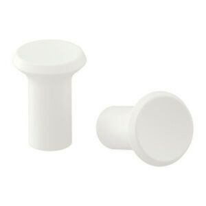 IKEA Gubbarp Knob 13/16" White Plastic Drawer Pull